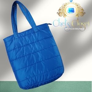 BLUE  Nylon Shoulder Bag